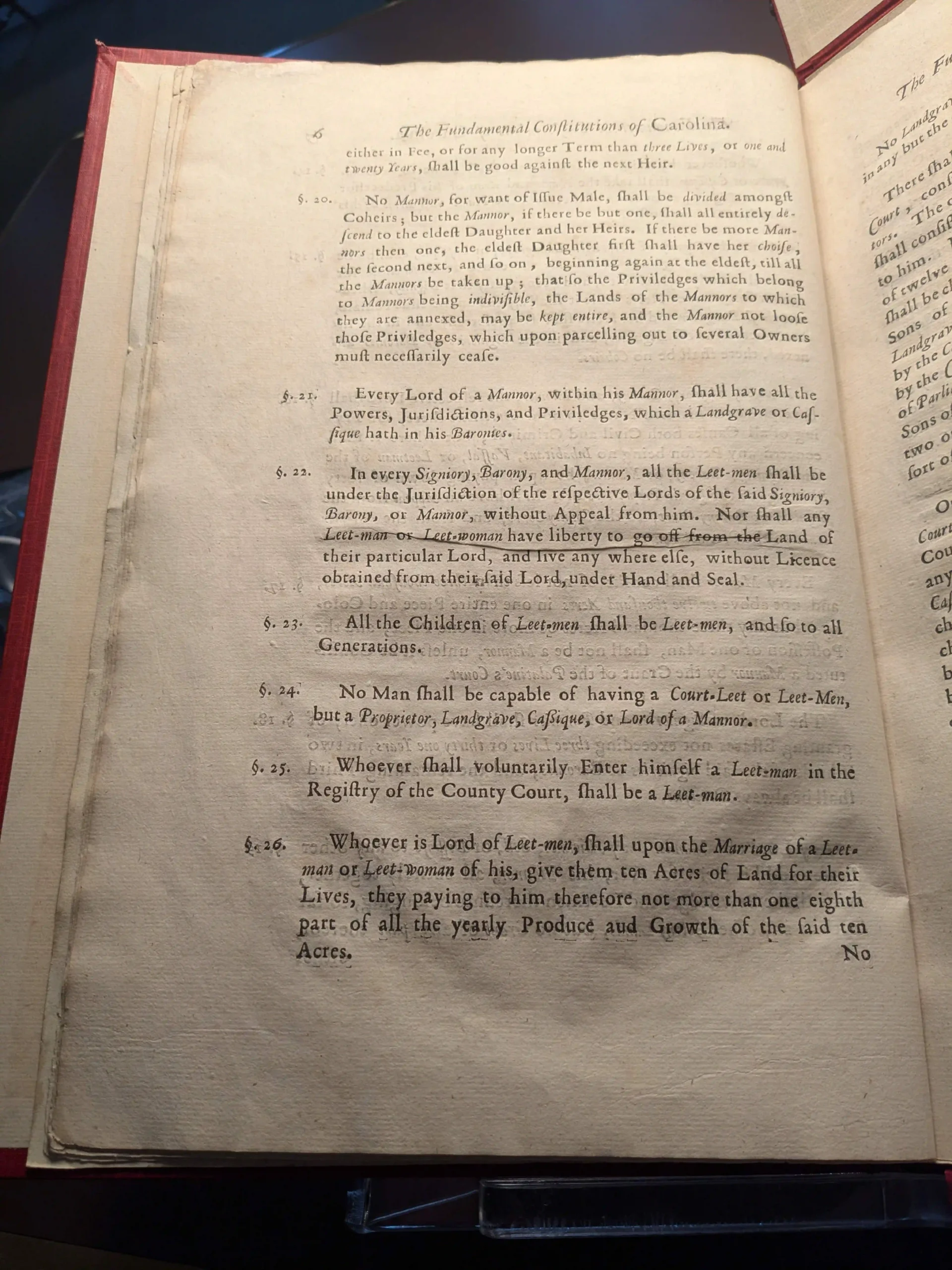 1672 (circa) Fundamental Constitutions printed (LoC)-1_page-0011