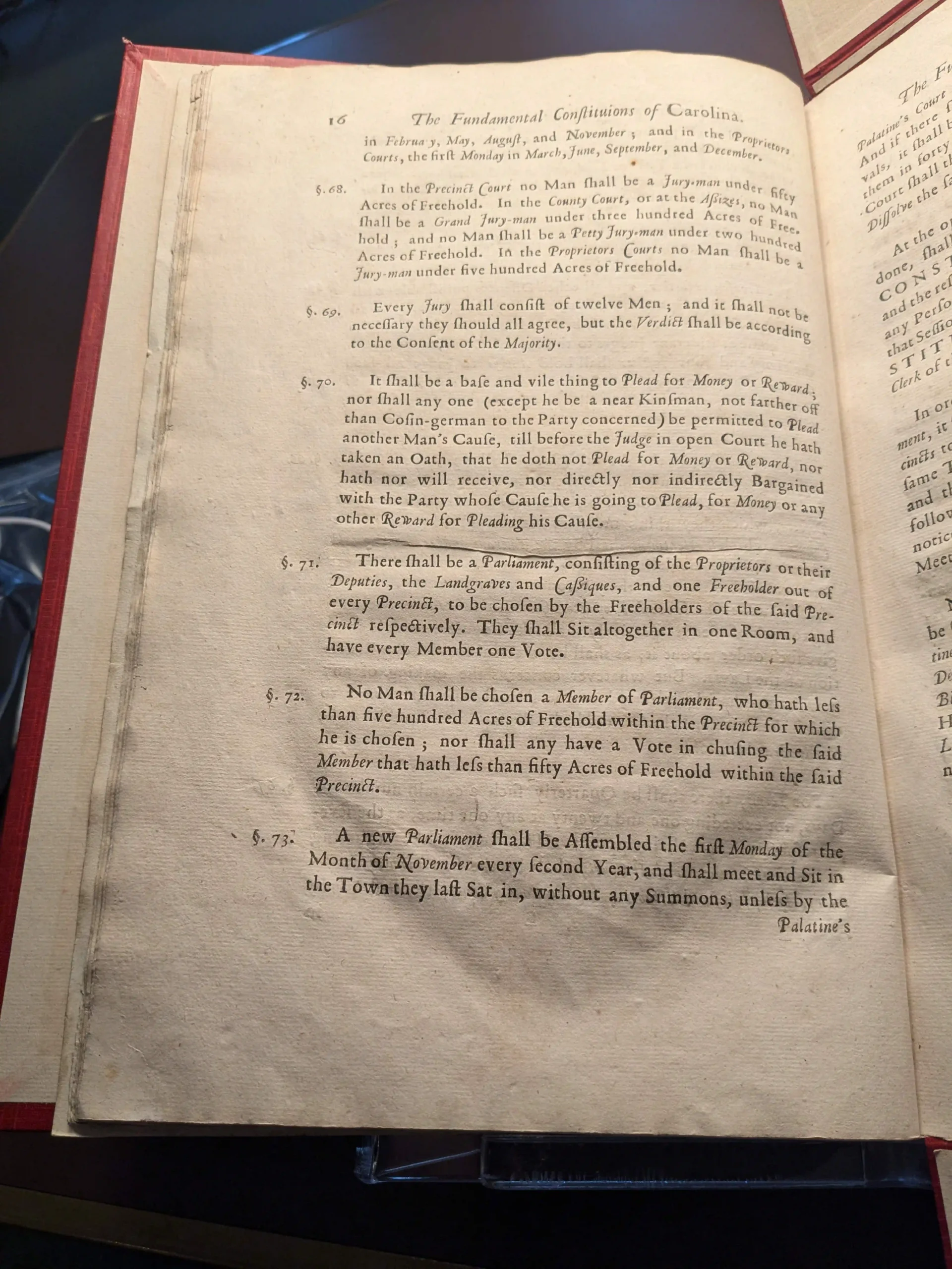 1672 (circa) Fundamental Constitutions printed (LoC)-2_page-0005