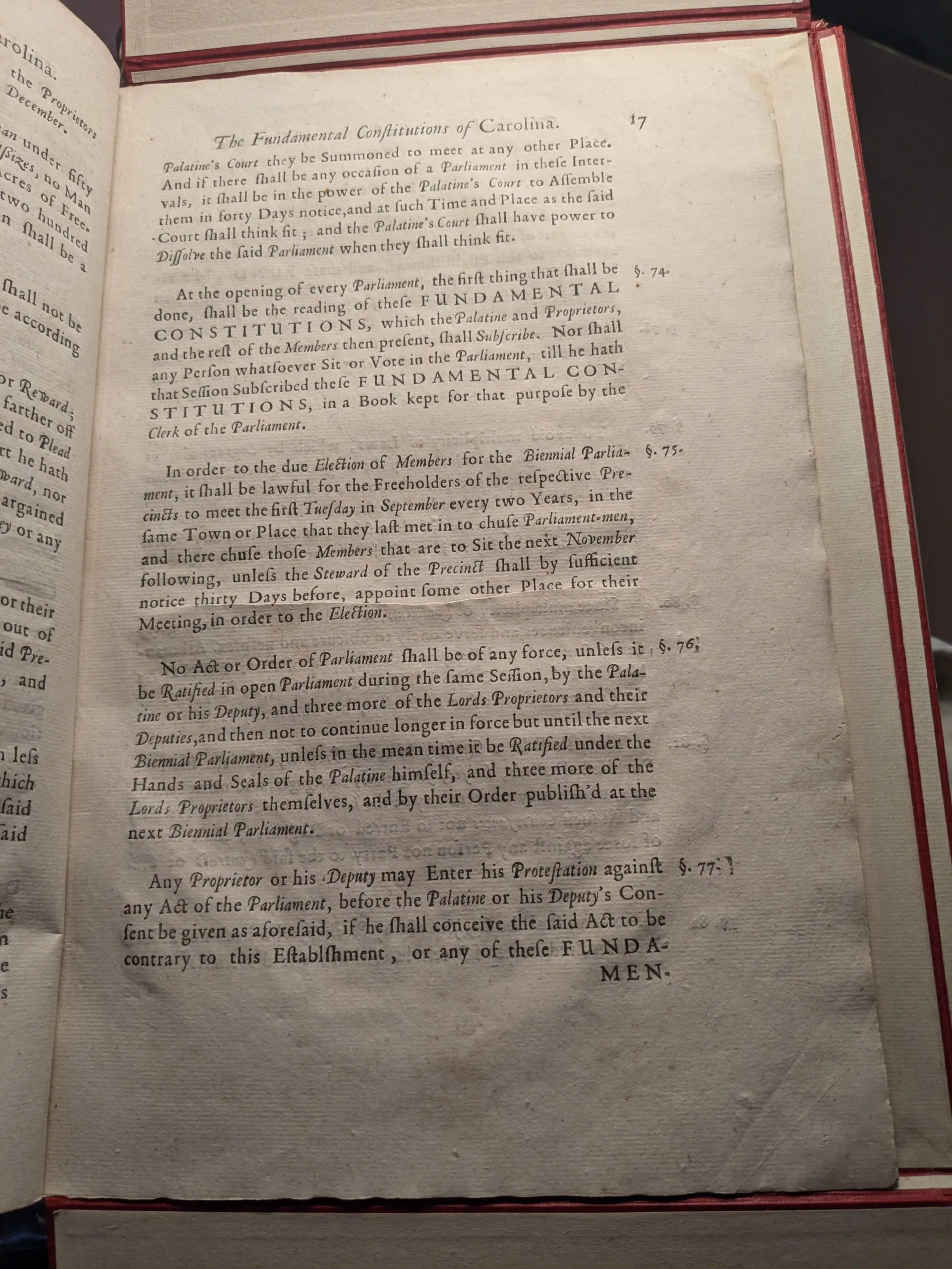 1672 (circa) Fundamental Constitutions printed (LoC)-2_page-0006