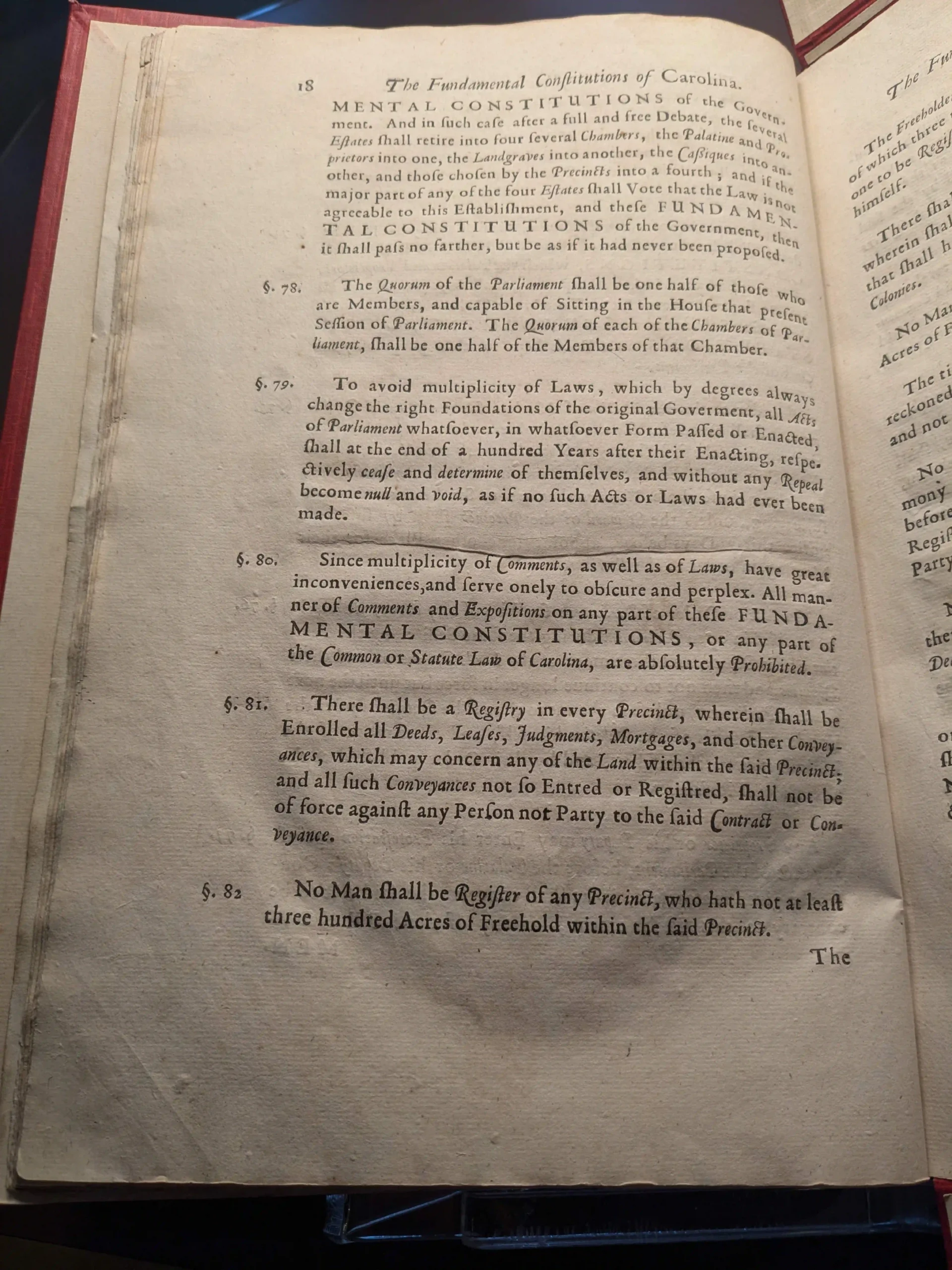 1672 (circa) Fundamental Constitutions printed (LoC)-2_page-0007