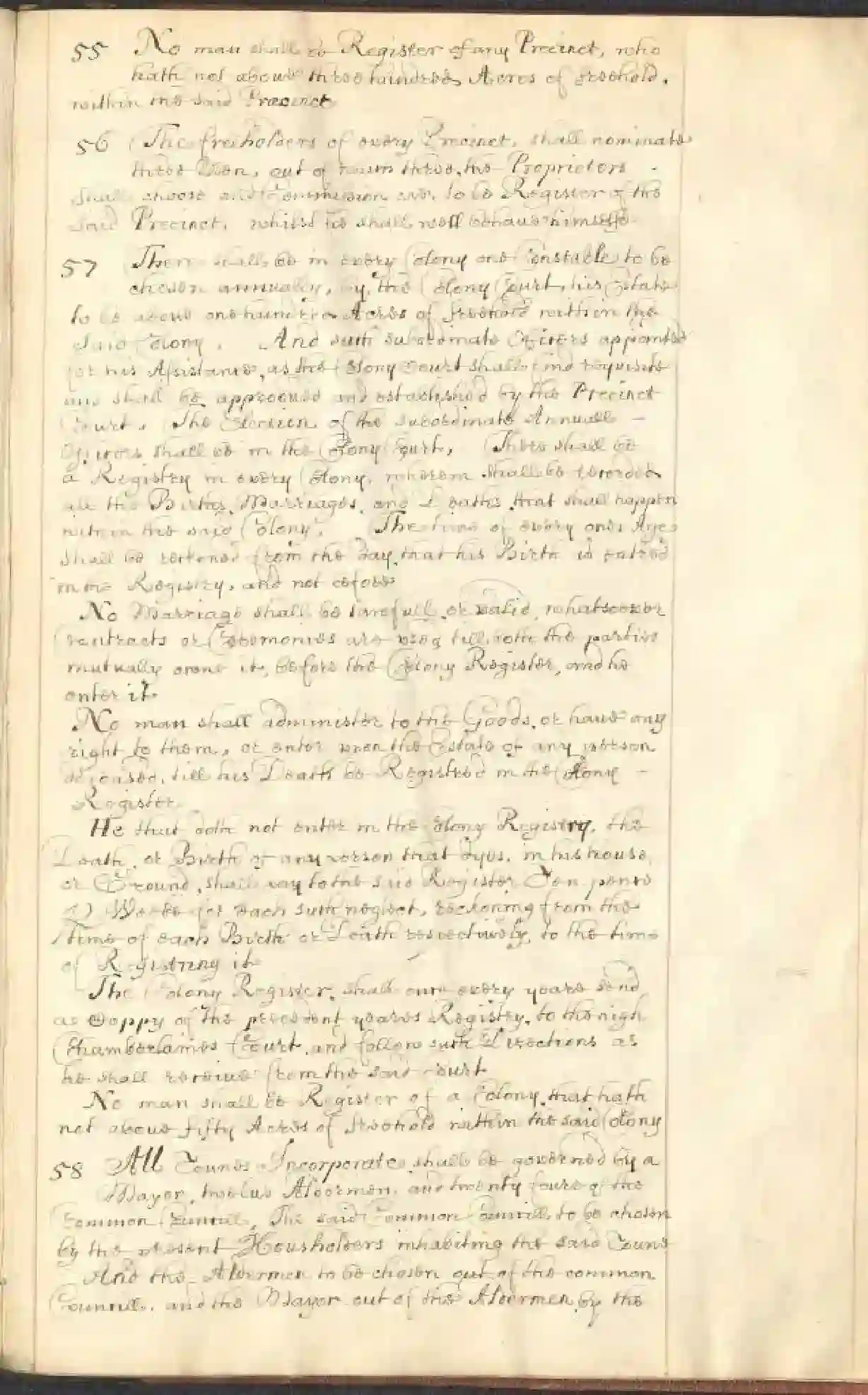 NYPL 1669 coppy of the fundamental constitutions mssfile1790_8743_page-00016
