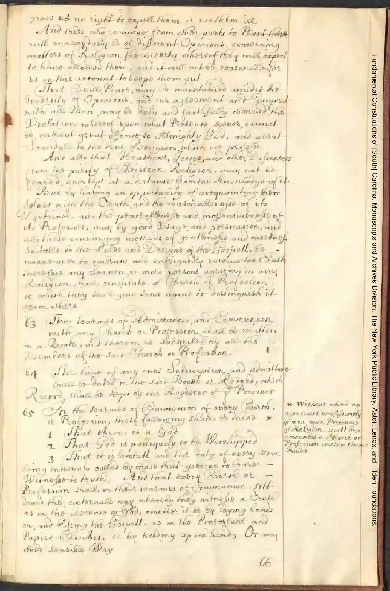 NYPL 1669 coppy of the fundamental constitutions mssfile1790_8743_page-0011
