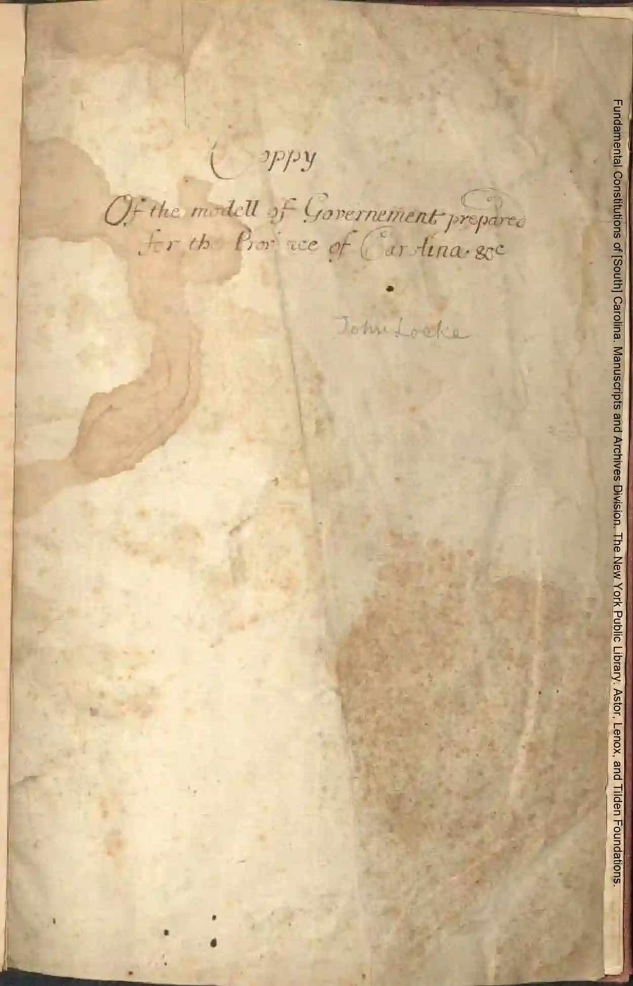 NYPL 1669 coppy of the fundamental constitutions mssfile1790_8743_page-0004