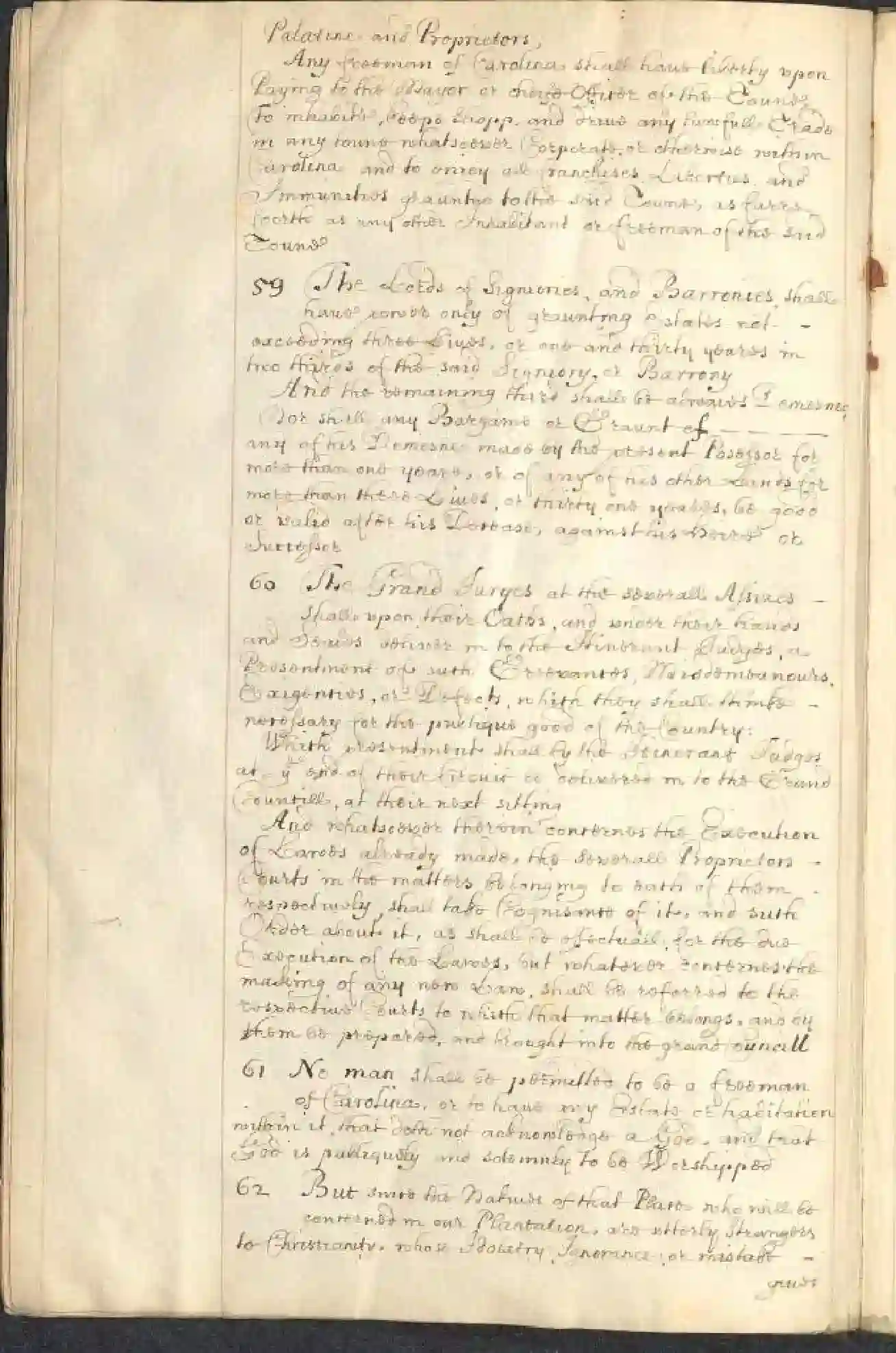 NYPL 1669 coppy of the fundamental constitutions mssfile1790_8743_page-0011