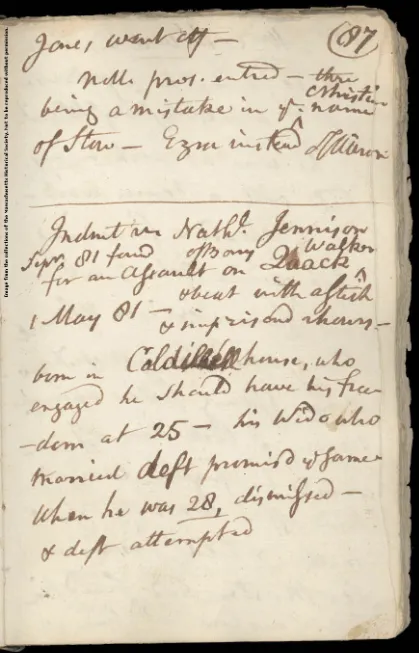 William Cushing Notes on Quock Walker Case_1