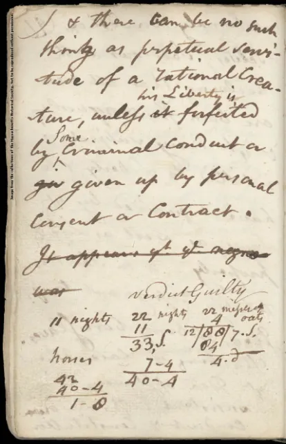 William Cushing Notes on Quock Walker Case_12