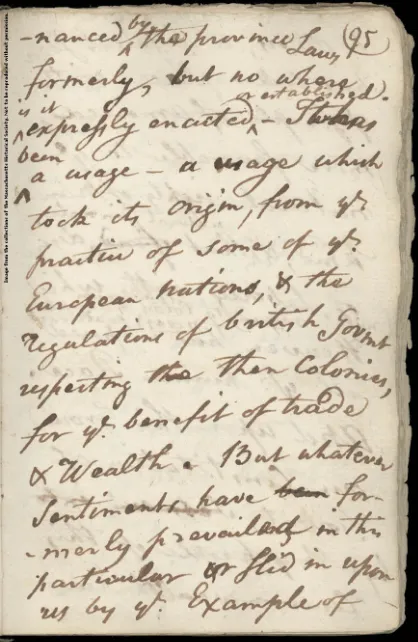William Cushing Notes on Quock Walker Case_9