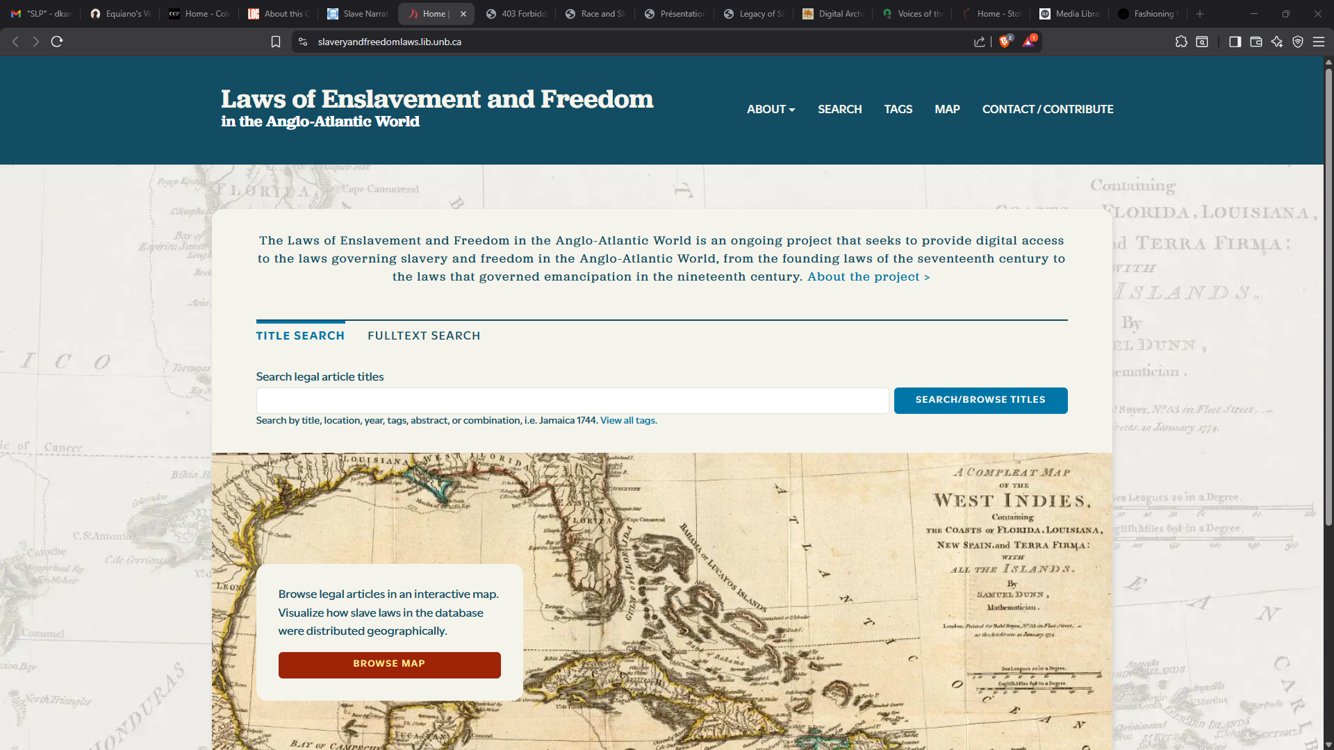 Laws of Enslavement and Freedom in the Anglo-Atlantic World