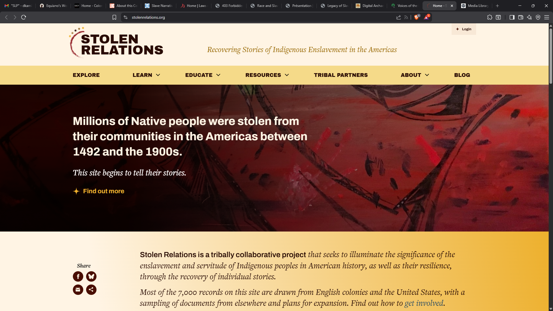 Stolen Relations: Recovering Stories of Indigenous Enslavement in the Americas
