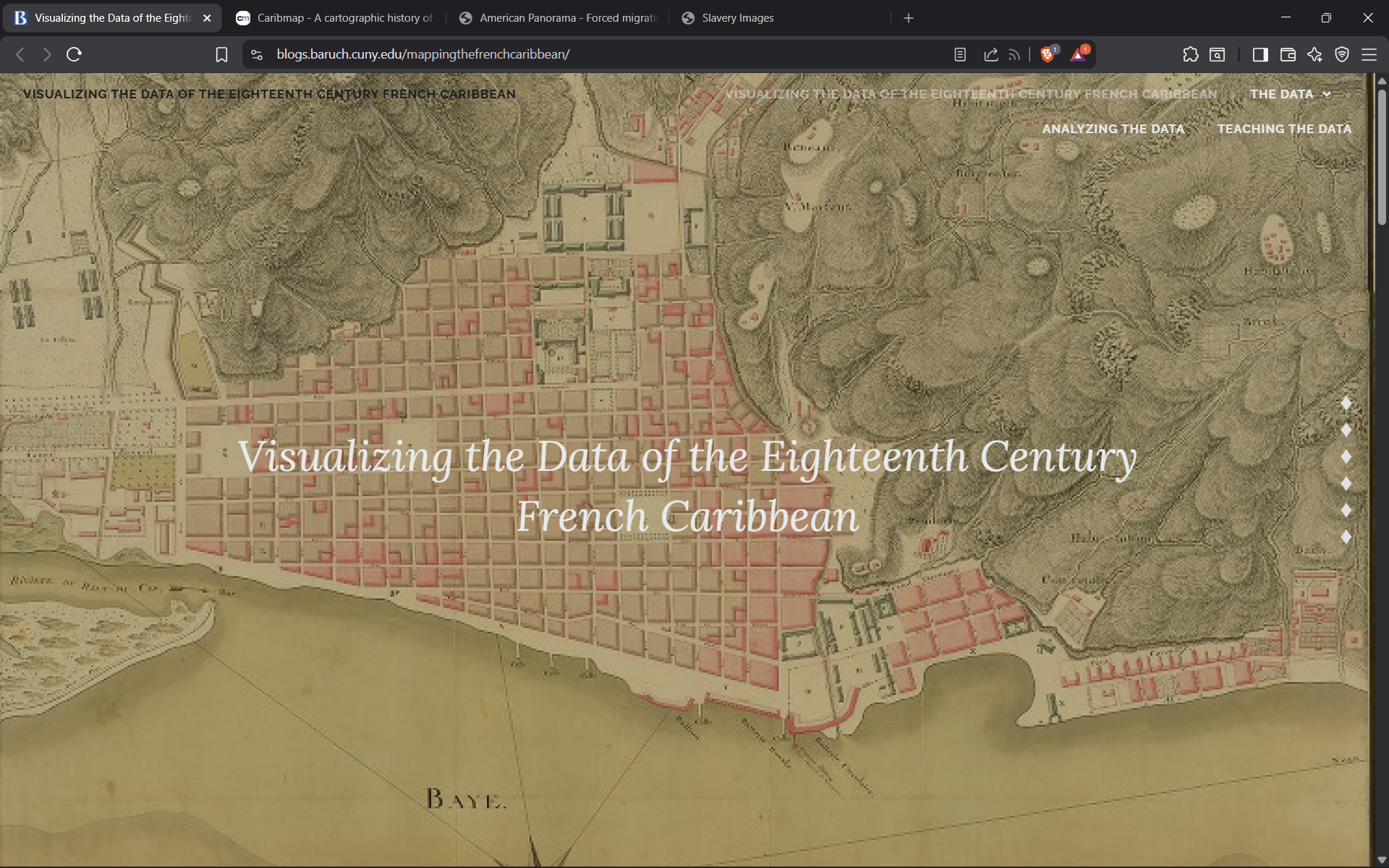 Visualizing the Data of the 18th Century French Caribbean